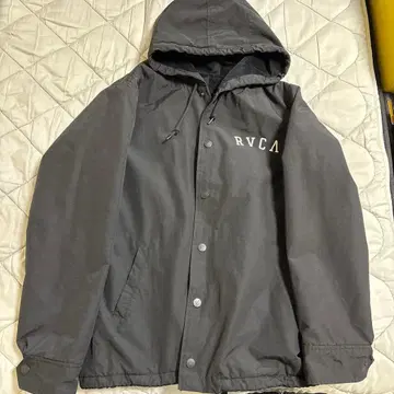 RVCA 후드 부착 나일론 자켓 블랙