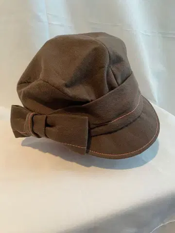 JAMES COVIELLO 브라운 리본 포함 헌팅 캡 햇 새상품급