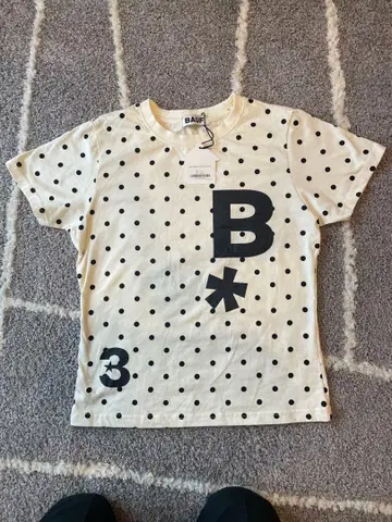 BAUF B logo slim fit t-shirt [dot ivory]