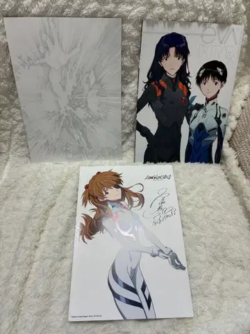 에반게리온 아트북 사인 포함