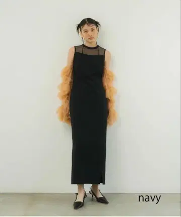 ANDRESD detached sleeve dress M 사이즈