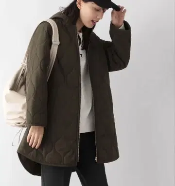 GLOBAL WORK 글로벌 워크 라이트 웜 퀼트 롱 코트