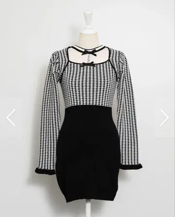 pium 피 비쥬 초커 니트 원피스