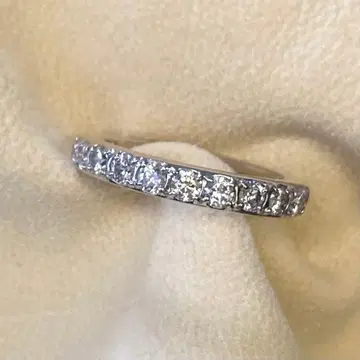 [ 10호 ] 핑키&다이앤 SILVER 풀 이터니티 반지 스와로브스키