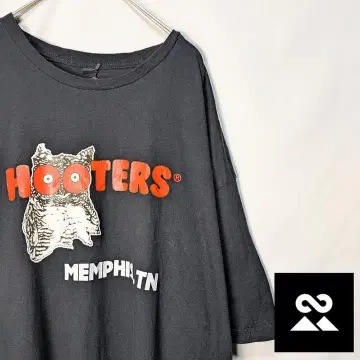 Hooters USA 기업 T셔츠 레스토랑 오버 사이즈 블랙