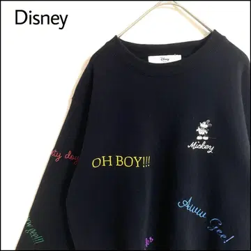 Disney 맨투맨 블랙 오버 사이즈 미키