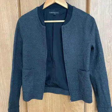 theory 노카라 자켓 다크 그레이 집업