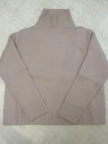 핑크 하이넥 니트 스웨터 사이즈 38