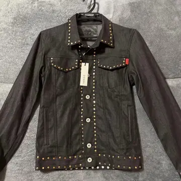 [ 미사용 새상품 ] DOWBL 스터드 데님 자켓