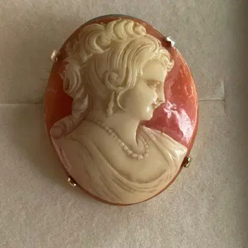 빈티지 카메오 브로치