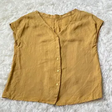 IENA SLOBE 스 이에나 린넨 셔츠 프렌치 슬리브