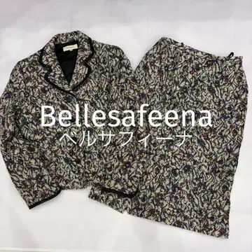 Bellesafeena 고급 울 트위드 셋업 스팽글 11호