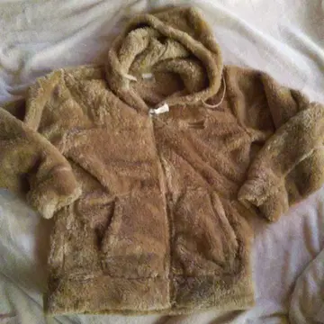 Champion 플리스 자켓 카멜색 골드 택