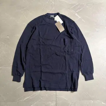 미사용 택 포함 AGNONA 네이비 와플 티셔츠 M 사이즈