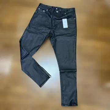 새상품 칸비오 코팅 가공 데님 L 사이즈 블랙 멋진 팬츠