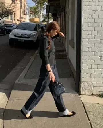 liffey 롤업 데님 데님 팬츠