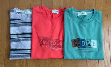 Crocodile 남성용 T셔츠 3장 세트 L