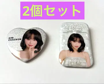 KIM CHAEWON 캔뱃지 2개 세트 도쿄돔