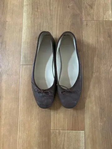 IENA 이에나 브라운 가죽 발레 슈즈 24.5cm 24하프