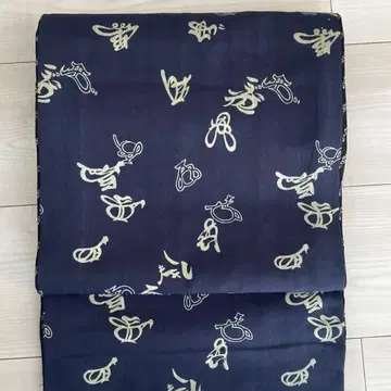 앤티크 교토 후쿠로 오비 리버서블 순수 실크 쇼와 레트로 No.2-22