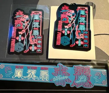 춘리 스트리트 파이터 아크릴 키링 스티커 네온 디자인