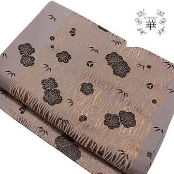 1550 화 후쿠로 오비 워셔블 기모노 꽃무늬 보라색