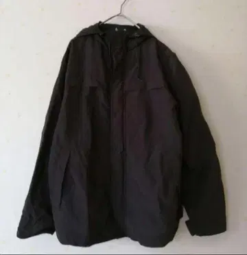 90s UNIQLO 빈티지 초기 후드 부착 나일론 자켓 블랙