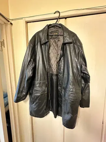 소가죽 하프 코트