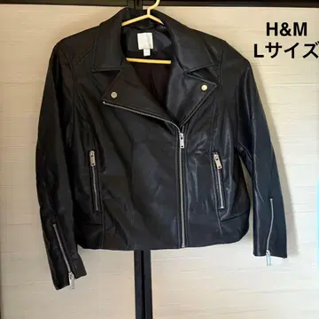 H&M 블랙 라이더 자켓 L 사이즈