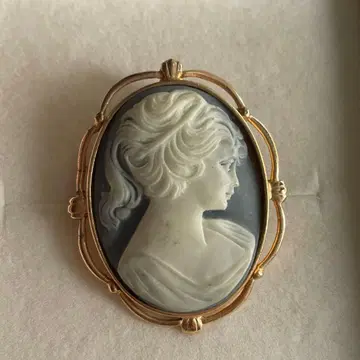 빈티지 카메오 펜던트 브로치