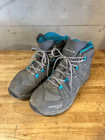 mont-bell 트레킹 슈즈 그레이/파랑 24cm 2