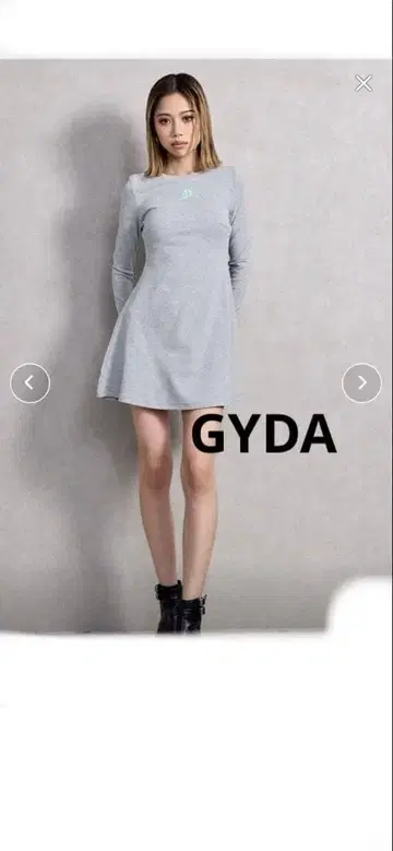 [ GYDA ] 플레어 원피스 프리 사이즈 그레이