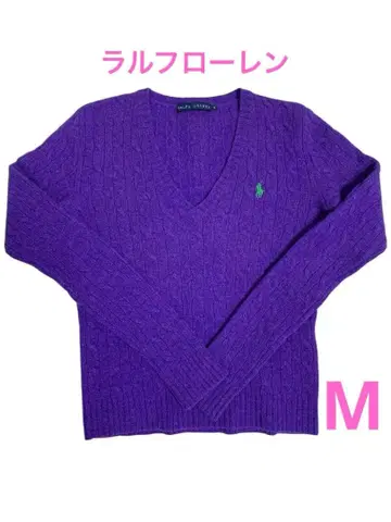 랄프 로렌 니트 퍼플 M