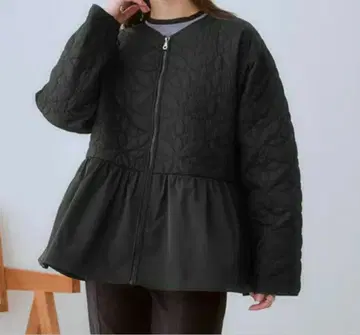 블랙 퀼팅 자켓 M 사이즈