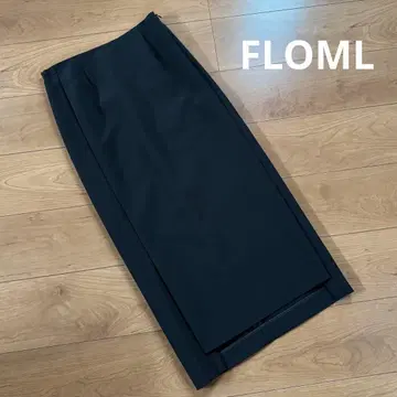 FLOML 블랙 타이트 스커트