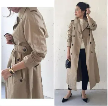 두지엠 클라세 FINX 갸바 롱 트렌치코트