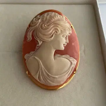 빈티지 카메오 브로치
