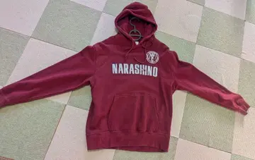 NARASHINO 축구 트레이닝복 크림슨 후드티 후드 부착