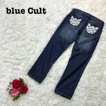 blue Cult 스트레이트컷 데님 사이즈 25 로우라이즈 개성적