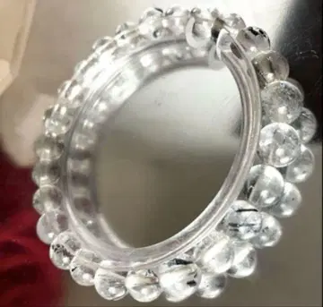 스티브나이트 인 쿼츠 고투명 레어 천연 수정 팔찌