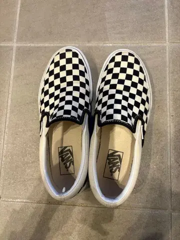 vans 슬립온 체크 무늬