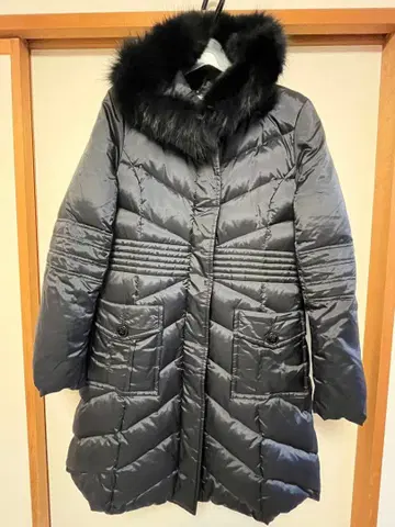 SONIA BY SONIARYKIEL 퍼 달린 블랙 다운 자켓