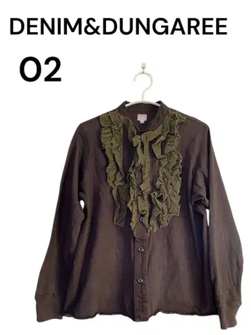 DENIM&DUNGAREE 프릴 긴팔 셔츠 02