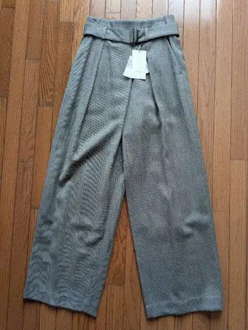 Tomorrowland Des Pres 그레이 와이드 팬츠 벨트 포함