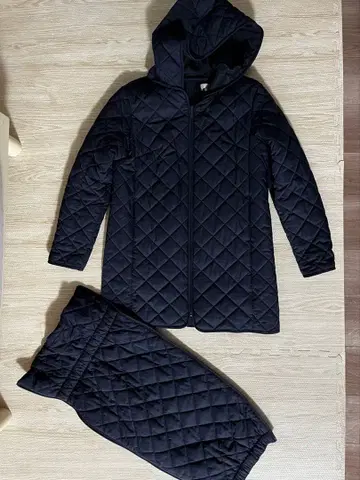 Sweet mommy 네이비 퀼팅 코트