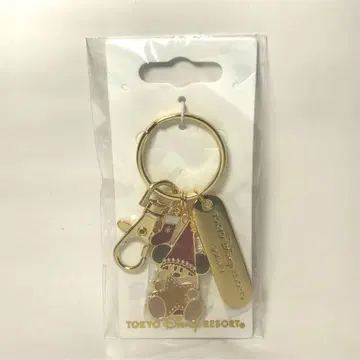 디즈니 크리스마스 릴린린 골드 키링 금 유리 신발