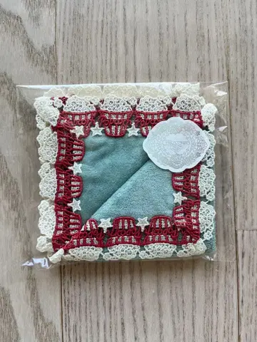 미개봉 새상품 근택 레이스 타월 손수건 팝콘