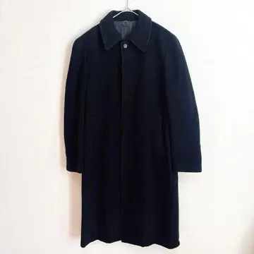 남성용 비기 블랙 스텐카라 코트 남성용 M 울 캐시미어 아우터 가을/겨울