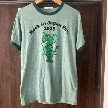 락 인 재팬 2023 톰과 제리 T셔츠 M 사이즈