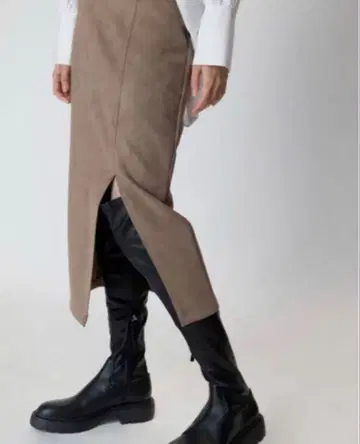 자라 ZARA 페이크 스웨이드 스웨이드풍 스커트 완판템